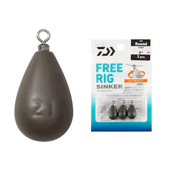 DAIWA FREE RIG SINKER R 21g (3 pcs/pack) fishing terminal tackle