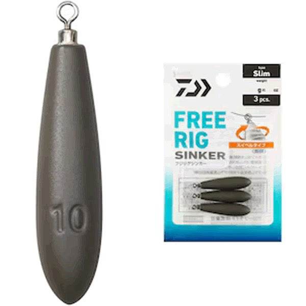 DAIWA FREE RIG SINKER S 10g (3 pcs/pack) - Britannic Trade