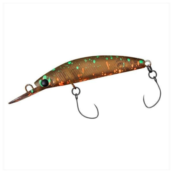 DAIWA PRESSO DOUBLECLUTCH 45F1 45mm : 1.6g High Floating YADOKU BROWN freshwater fishing lure