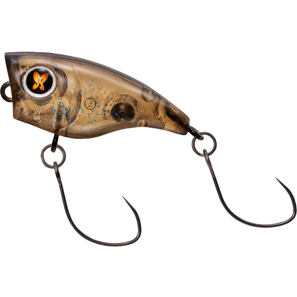 DAIWA PRESSO POPPIN'BUG 28mm : 1.5g Floating SMOKE GLITTER freshwater fishing lure