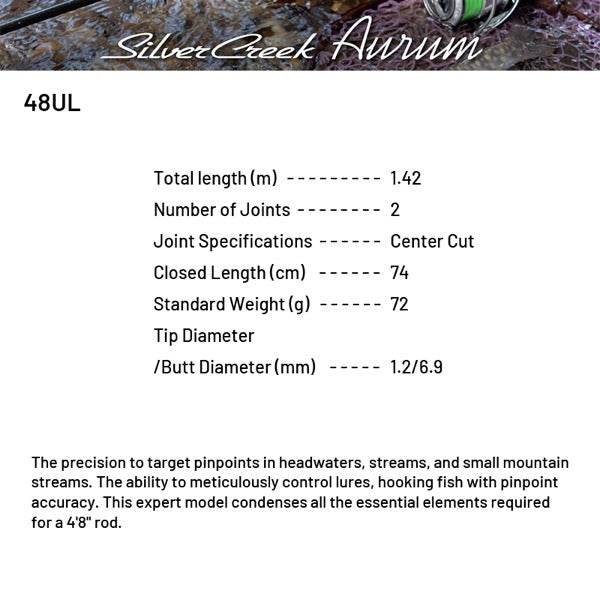 DAIWA Silver Creek Aurum 48UL Spinning - Britannic Trade