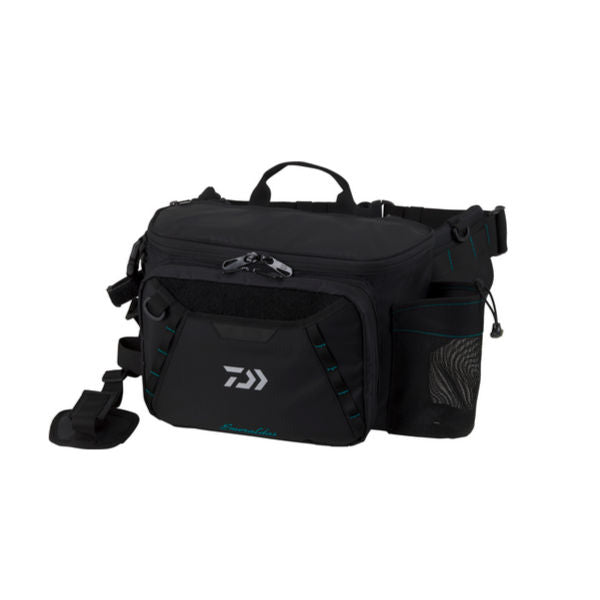 DAIWA EMERALDAS TACTICAL HIP BAG (C) 16 x 32 x 21cm BLACK