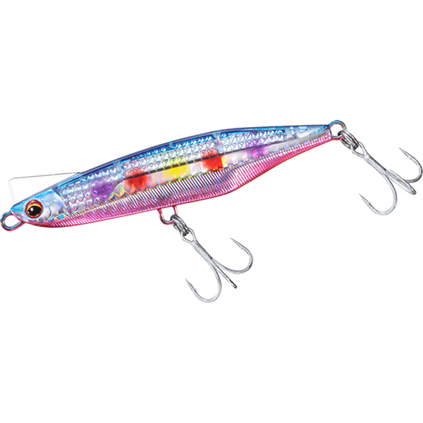 DAIWA OVER DRIVE 95S LASER IMPACT 95mm : 35g Heavy Sinking LI BLUE PINK MARBLE