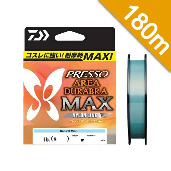 DAIWA PRESSO AREA DURABRAMAX 4lb - 180m NYLON NATURAL MIST fishing line