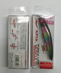 APIA PUNCHLINE MUSCLE 95 95mm : 28g FAST SINKING #07 JOKER XX saltwater fishing lure — photo 2