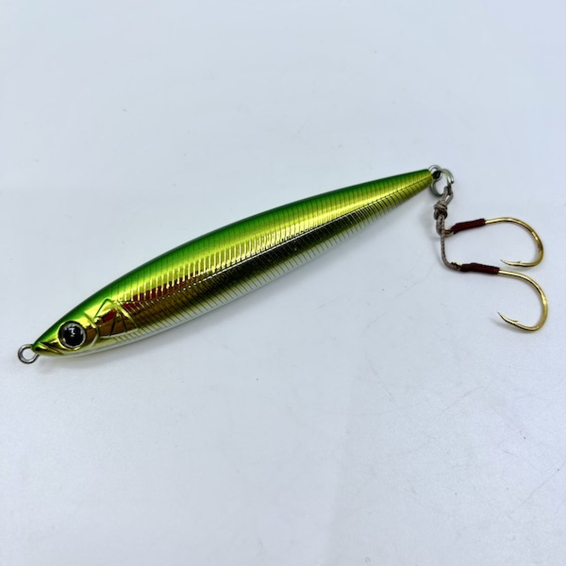 D-3 CUSTOM LURES FJ-10 100mm, 30g SINKING #9 GREEN GOLD freshwater fishing lure