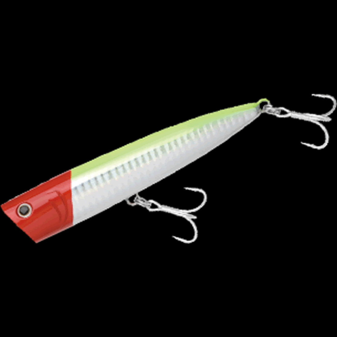 AIMS SPLASH HEAD 120F 120mm, 25g FLOATING BH-53 BORDERHOLO RED HEAD CHART saltwater fishing lure