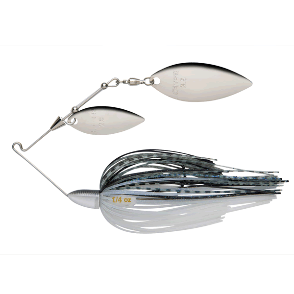 KEITECH BABY TEE-BONE SPINNERBAIT DW 1/4oz #528 PU PEARL SD