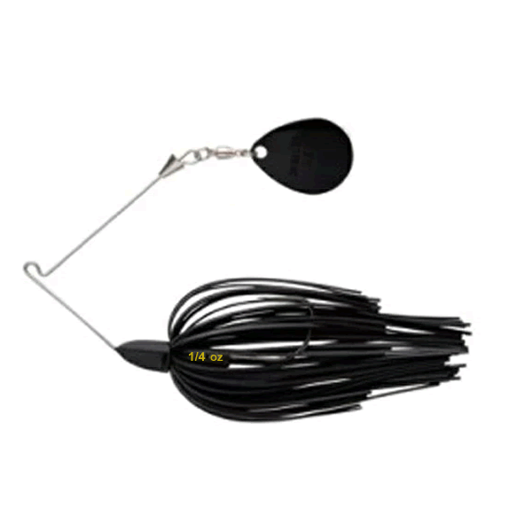 KEITECH BABY TEE-BONE SPINNERBAIT SC 1/4oz #001 Black