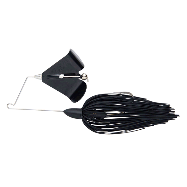 KEITECH TEE-BONE BAZZBAIT 3/8oz Black Blade #001 Black