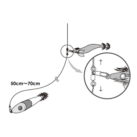 Crazy Ocean OTASUKE SWIVEL IKAMETAL (4 pcs/pack) fishing terminal tackle — photo 2