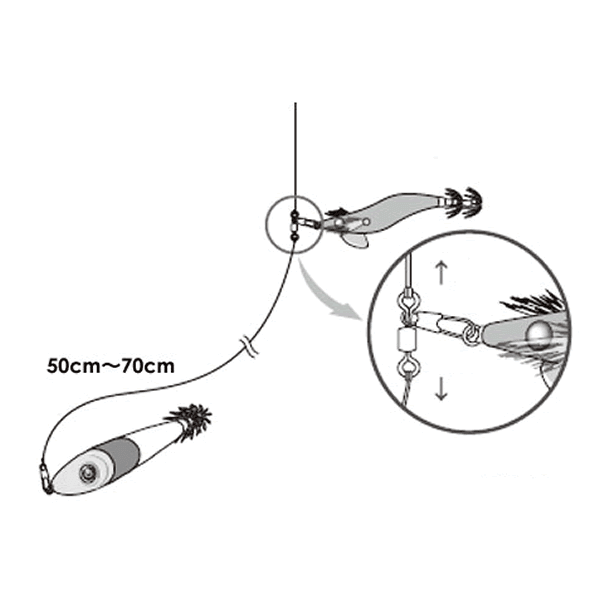 Crazy Ocean OTASUKE SWIVEL IKAMETAL (4 pcs/pack) - Britannic Trade
