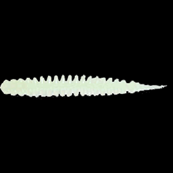 Crazy Ocean UMIKEMUSHI Jr 45mm : 1.8" (8 pcs/pack) #1 GLOW WHITE saltwater fishing lure