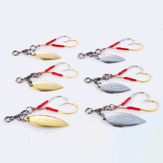 Crazy Ocean FLASH ASSIST BLADE TUNE LL (2 pcs/pack) GOLD fishing terminal tackle — photo 2