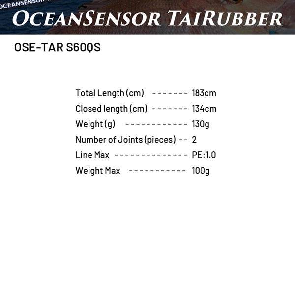Crazy Ocean OCEAN SENSOR TAI RUBBER OSE-TAR S60QS (Spinning) - Britannic Trade