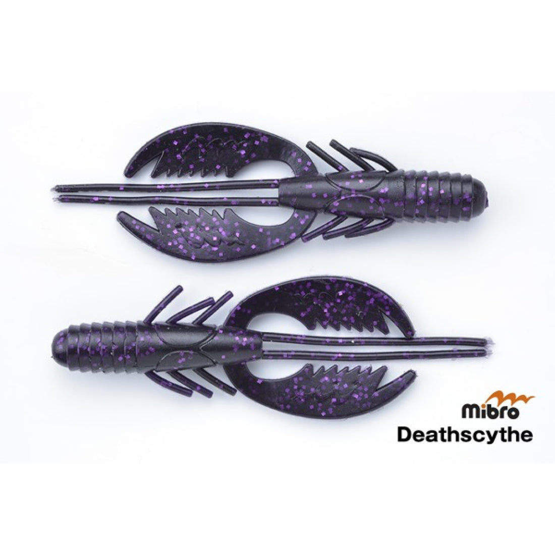 mibro DEATHSCYTHE 4" (7 pcs/pack) #11 BLACK LIGHT freshwater fishing lure