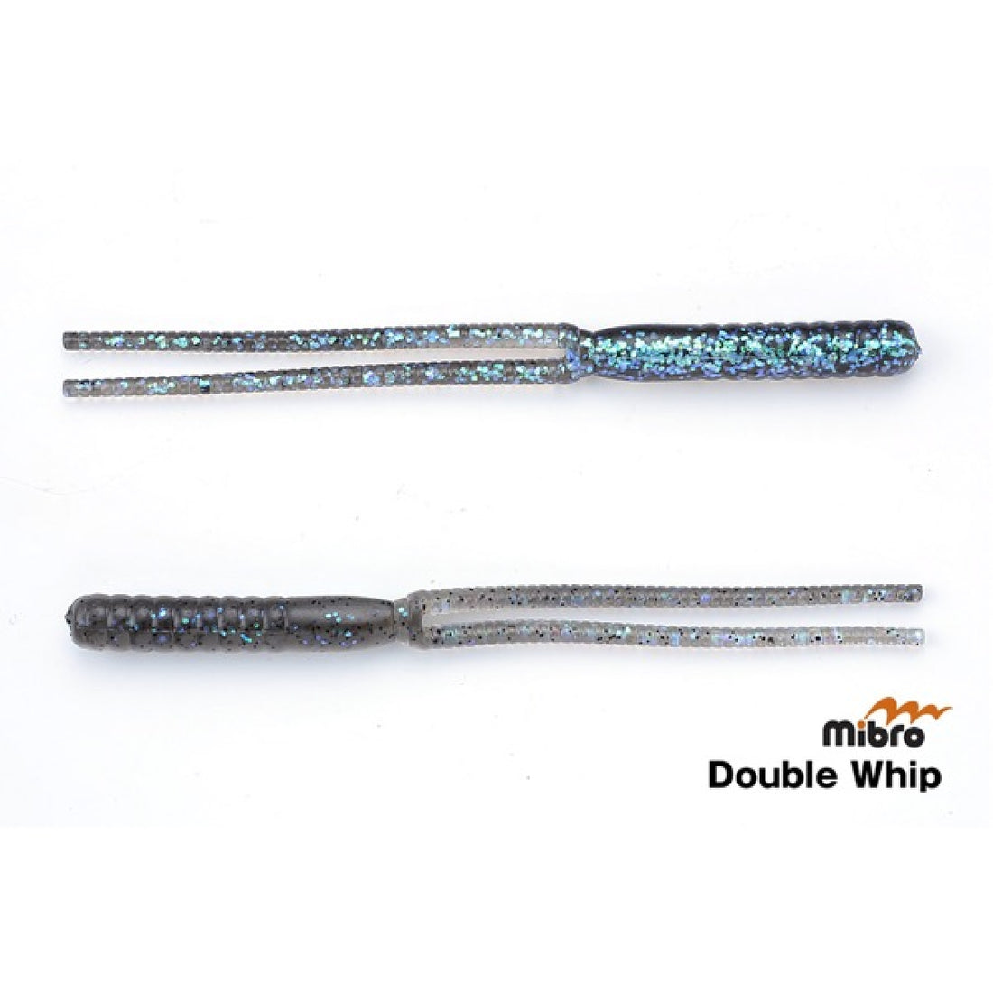 mibro DOUBLE WHIP 7" (7 pcs/pack) #07 SMOKEY SHAD freshwater fishing lure