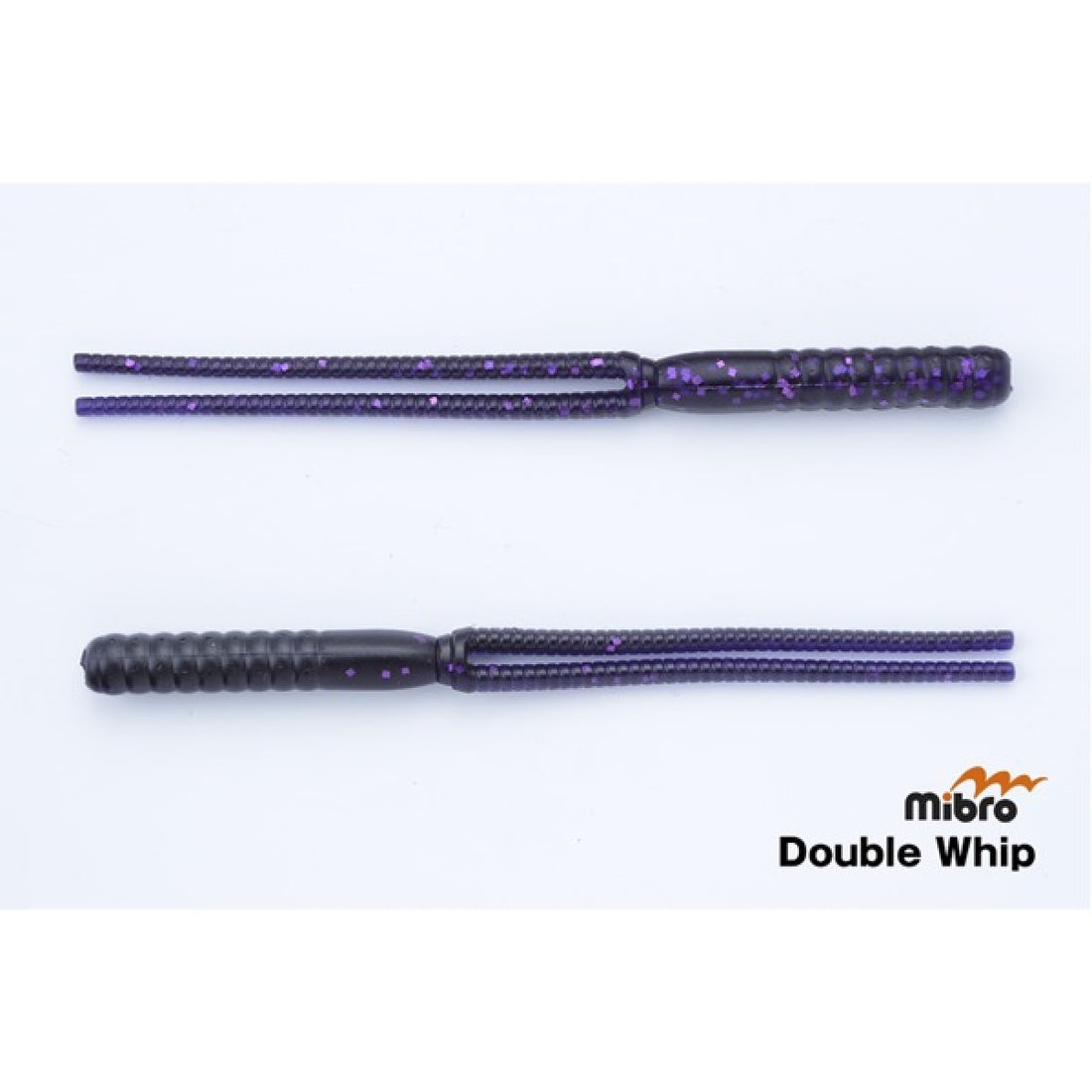 mibro DOUBLE WHIP 7" (7 pcs/pack) #11 BLACK LIGHT freshwater fishing lure