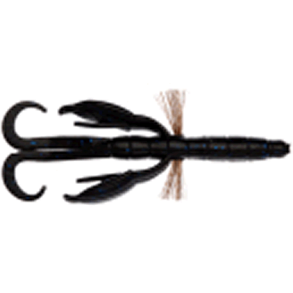 Bait Breath BYS CRAW 4.5" (6 pcs/pack) #141B BLACK / BLUE freshwater fishing lure