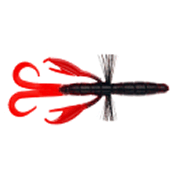 Bait Breath BYS CRAW TWOTONE 4.5" (6 pcs/pack) #B34 DARK RD SEED / RED freshwater fishing lure