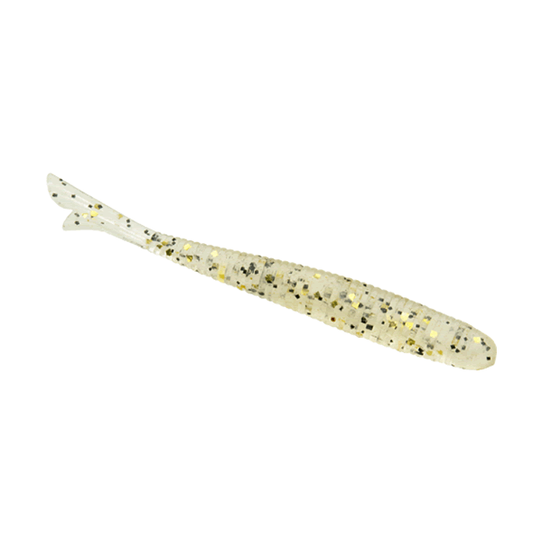 Bait Breath U30 FISH TAIL 2" (8 pcs/pack) #143 CLEAR / BLACK GOLD FLK