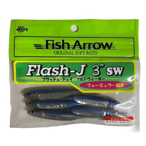 Fish Arrow FLASH-J 3" SW (5 pcs/pack) #105 MAIWASHI / SILVER