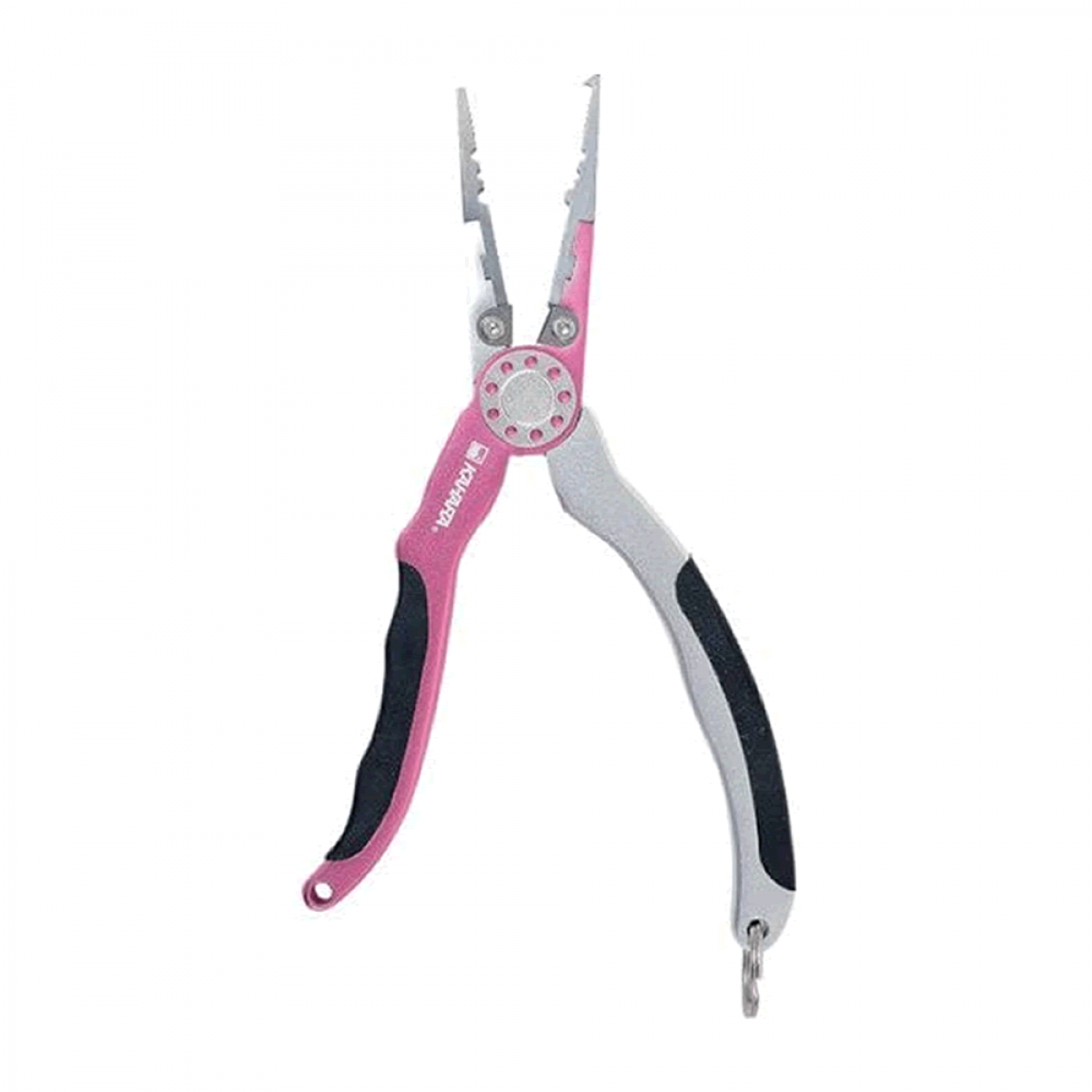 KAHARA ALUMINUM PLIERS SLIM TYPE 6.5" 6.5 inch RUBBER HANDLE PINK / SILVER