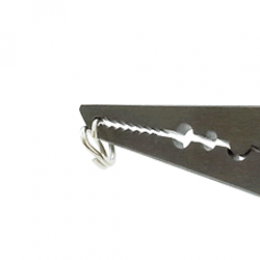 KAHARA ALMINUM PLIRES SLIM TYPE 6" 6 inch BLACK / SILVER