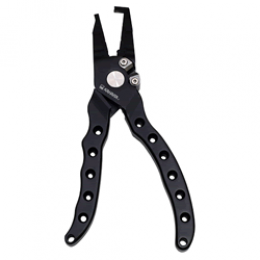 KAHARA SUPER HEAVY-DUTY ALUMINUM PLIERS PLUS 7" 7 inch MAT BLACK fishing accessory