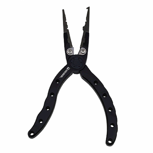 KAHARA ALUMINUM PLIERS SLIM TYPE 6.5" 6.5 inch RUBBER HANDLE MAT BLACK