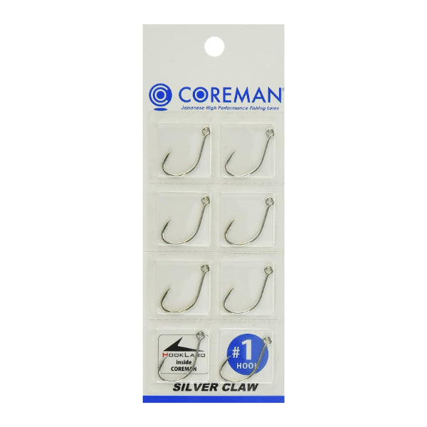 COREMAN COREMAN SILVER CLAW SC-M #4 (8 pcs/pack) SILVER fishing terminal tackle