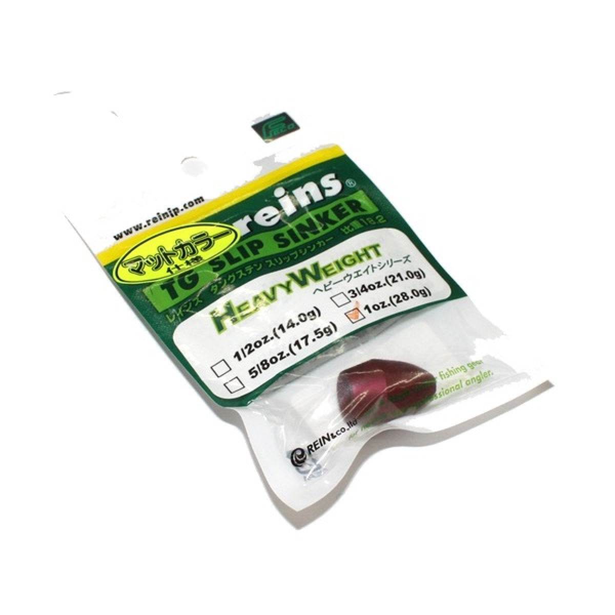 reins TG COLOR SLIP SINKER 1oz (1pce/pack) GREEN PUMPKIN - Britannic Trade