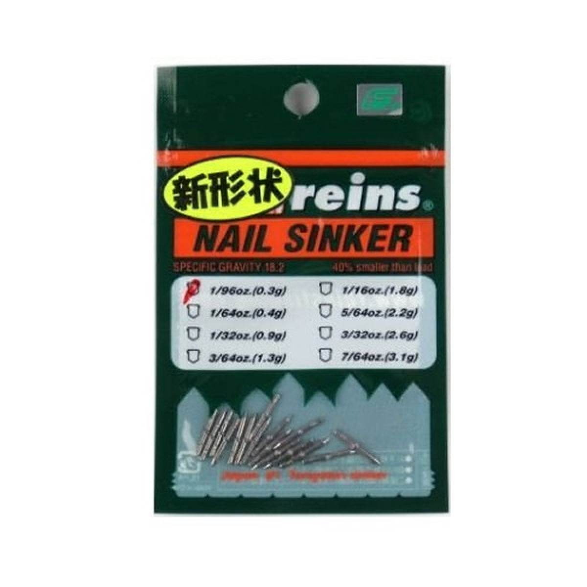 reins TG NAIL SINKER Ver.2 1/96oz (16pce/pack) - Britannic Trade