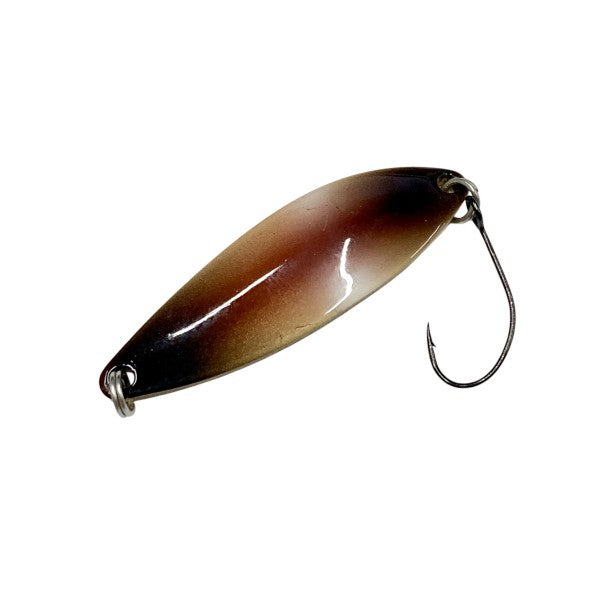 D-3 CUSTOM LURES BELL SPOON 7g 46mm : 14mm #8 INSECT BROWN freshwater fishing lure