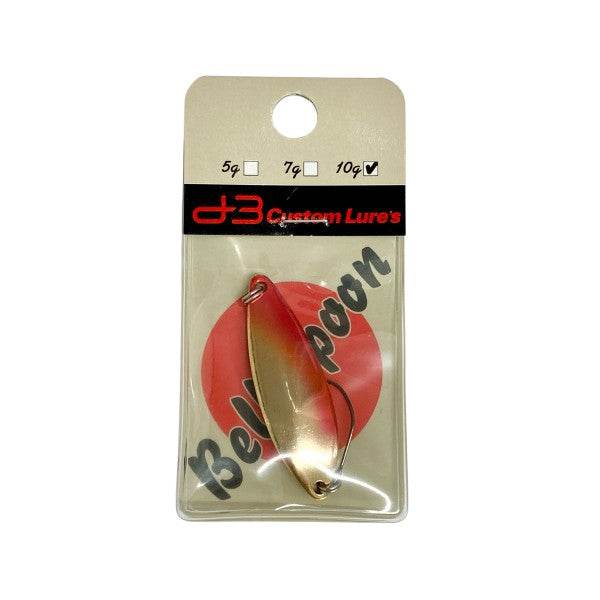 D-3 CUSTOM LURES BELL SPOON 10g 46mm : 14mm #4 RG - Britannic Trade