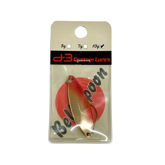 D-3 CUSTOM LURES BELL SPOON 10g 46mm : 14mm #4 RG freshwater fishing lure — photo 2