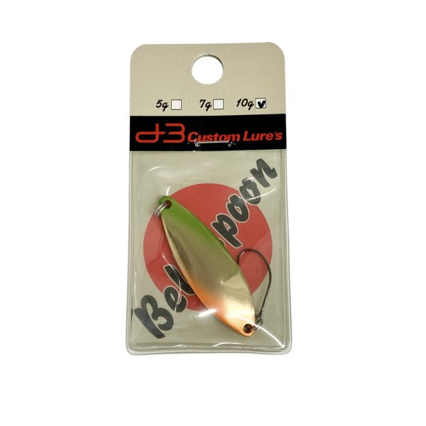 D-3 CUSTOM LURES BELL SPOON 10g 46mm : 14mm #6 GGOR freshwater fishing lure — photo 2
