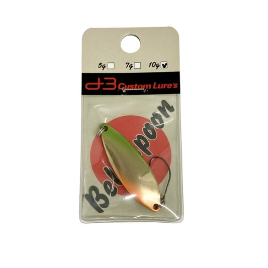D-3 CUSTOM LURES BELL SPOON 10g 46mm : 14mm #6 GGOR freshwater fishing lure — photo 2