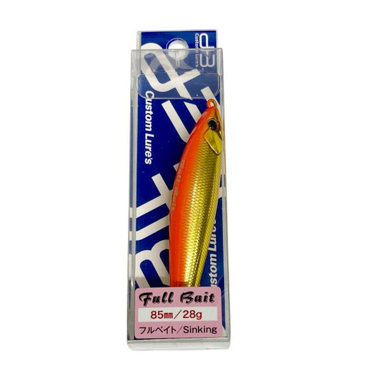 D-3 CUSTOM LURES FULL BAIT 85mm : 28g SINKING #F2 RGO freshwater fishing lure — photo 2