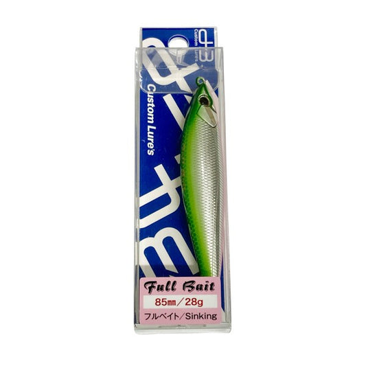 D-3 CUSTOM LURES FULL BAIT 85mm : 28g SINKING #F4 GR-M freshwater fishing lure — photo 2