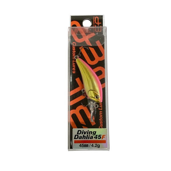 D-3 CUSTOM LURES DIVING DAHLIA 45F 45mm : 4.2g FLOATING #5 PGP freshwater fishing lure — photo 2