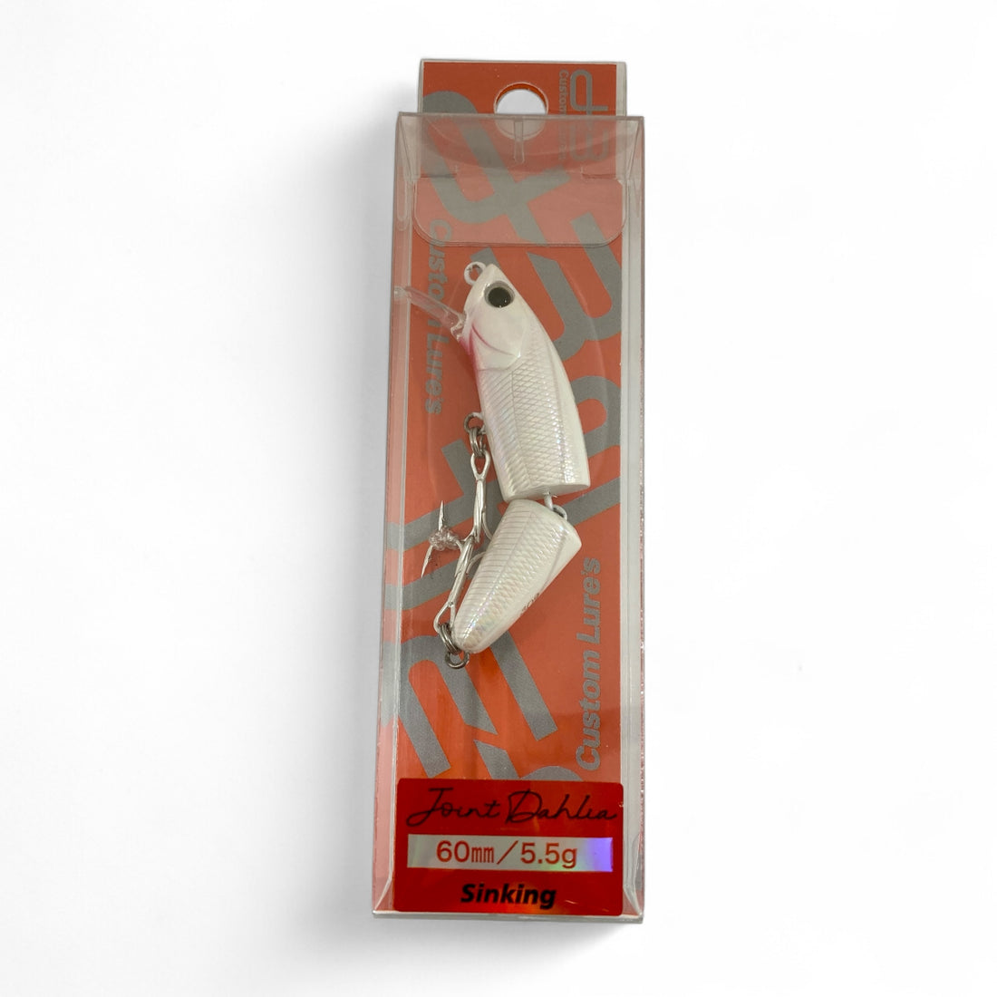 D-3 CUSTOM LURES JOINT DAHLIA 60S 60mm : 5.5g SINKING #20 FLM-Wh freshwater fishing lure — photo 2