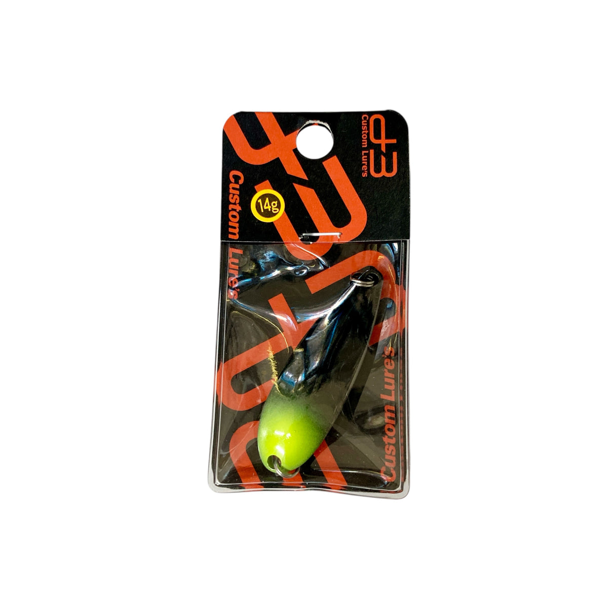 D-3 CUSTOM LURES CUSTOM SPOON 7g #10 WBK