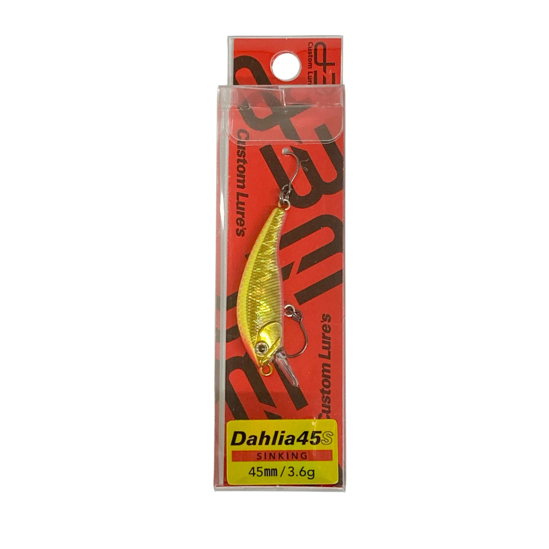 D-3 CUSTOM LURES DAHLIA 45S 45mm : 3.6g SINKING #04 HOR freshwater fishing lure — photo 2