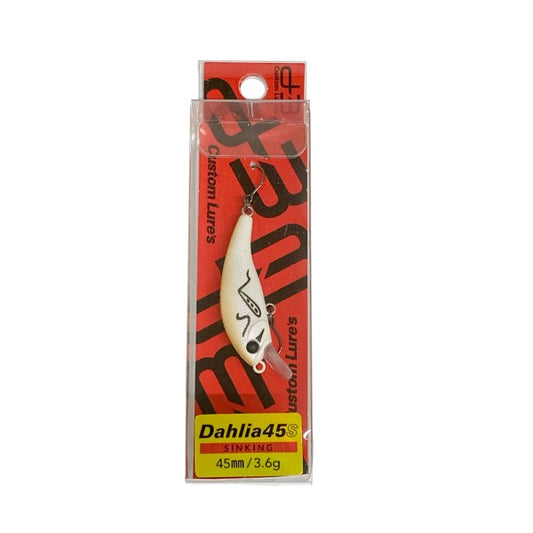 D-3 CUSTOM LURES DAHLIA 45S 45mm : 3.6g SINKING #9 WH - ING freshwater fishing lure — photo 2