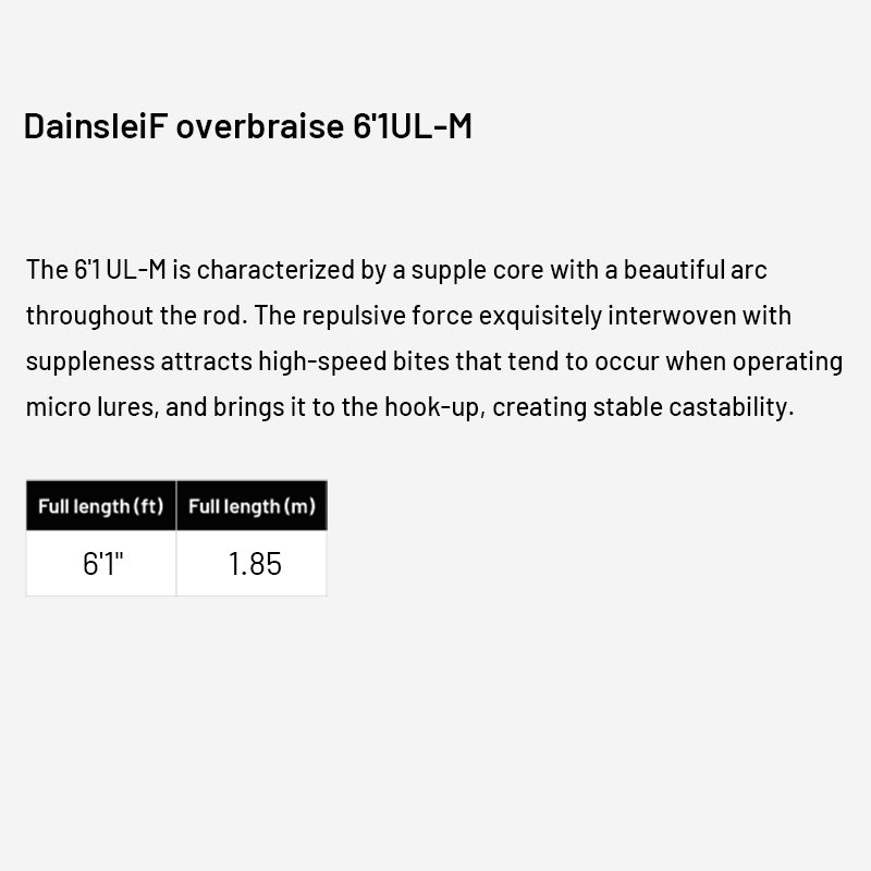 VALKEIN DainsleiF overbraise 6’1UL-M (2 pieces, Spinning)