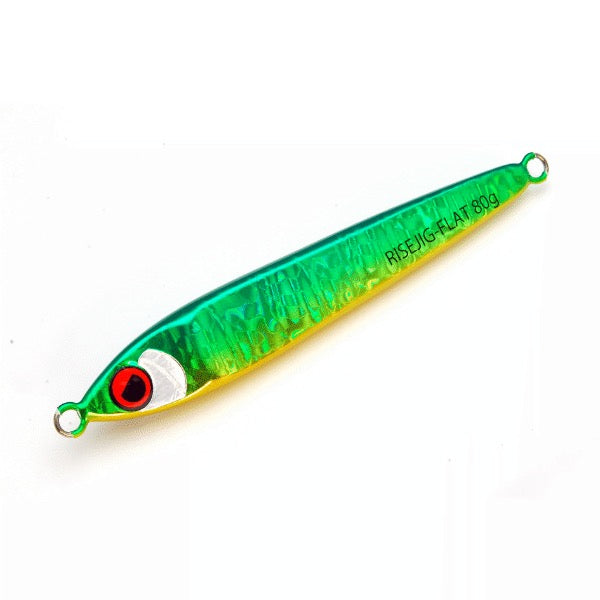 RISE JAPAN RISE JIG FLAT 45g #RJ04 GREEN GOLD saltwater fishing lure