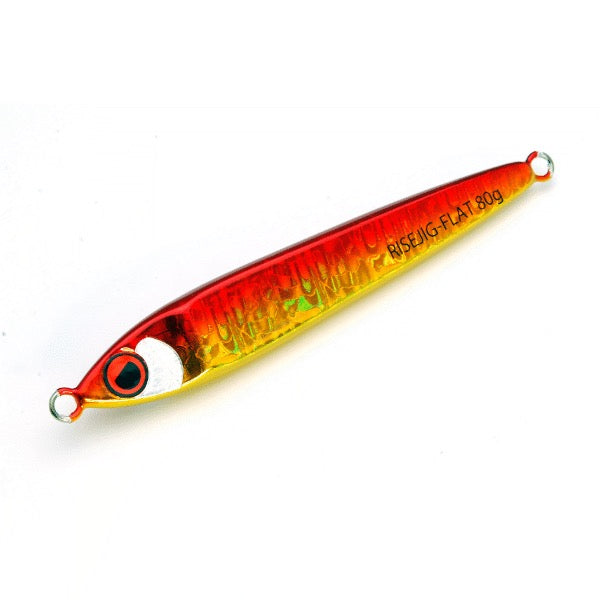 RISE JAPAN RISE JIG FLAT 125g #RJ03 RED GOLD saltwater fishing lure