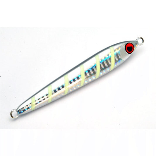 RISE JAPAN RISE JIG FLAT 150g #RJ07 ZEBRA GLOW saltwater fishing lure — photo 2
