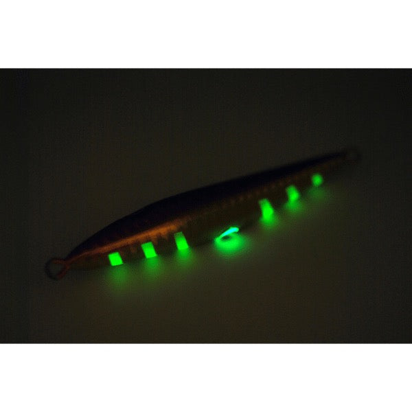 RISE JAPAN RISE JIG SLJ 200g #RJ08 UV RED GOLD ZEBRA GLOW